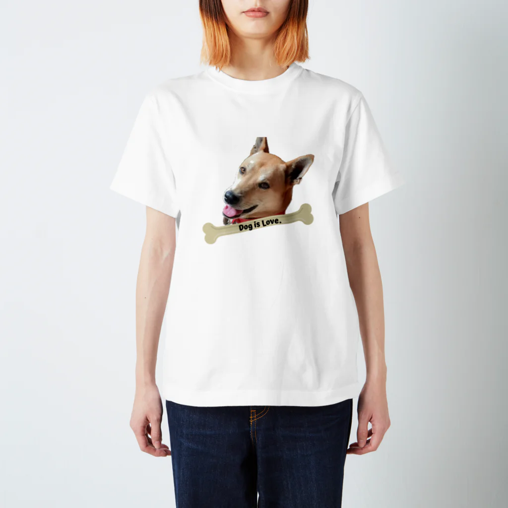 scaredycatのDog is love スタンダードTシャツ