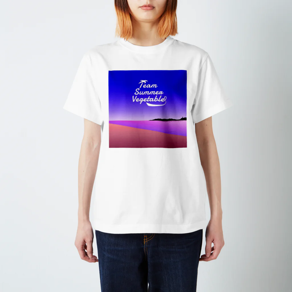 エビフライ屋さんの夏野菜 イラスト大 Regular Fit T-Shirt