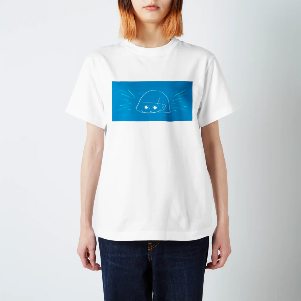 おみせのふゆみちゃんサマーTシャツ（あお） Regular Fit T-Shirt