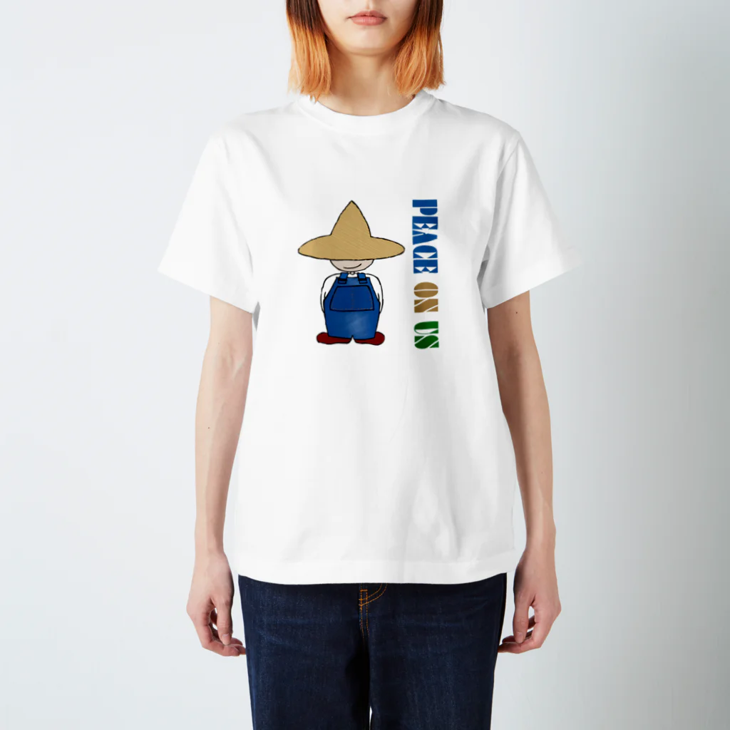 minamikkoのPEACE ON US スタンダードTシャツ