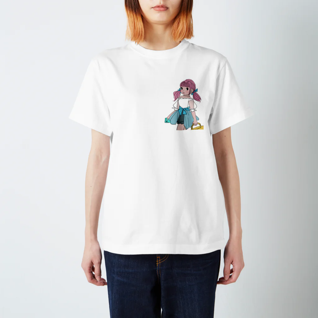 kaeruco(* 皿 *)のピクニックガール Regular Fit T-Shirt