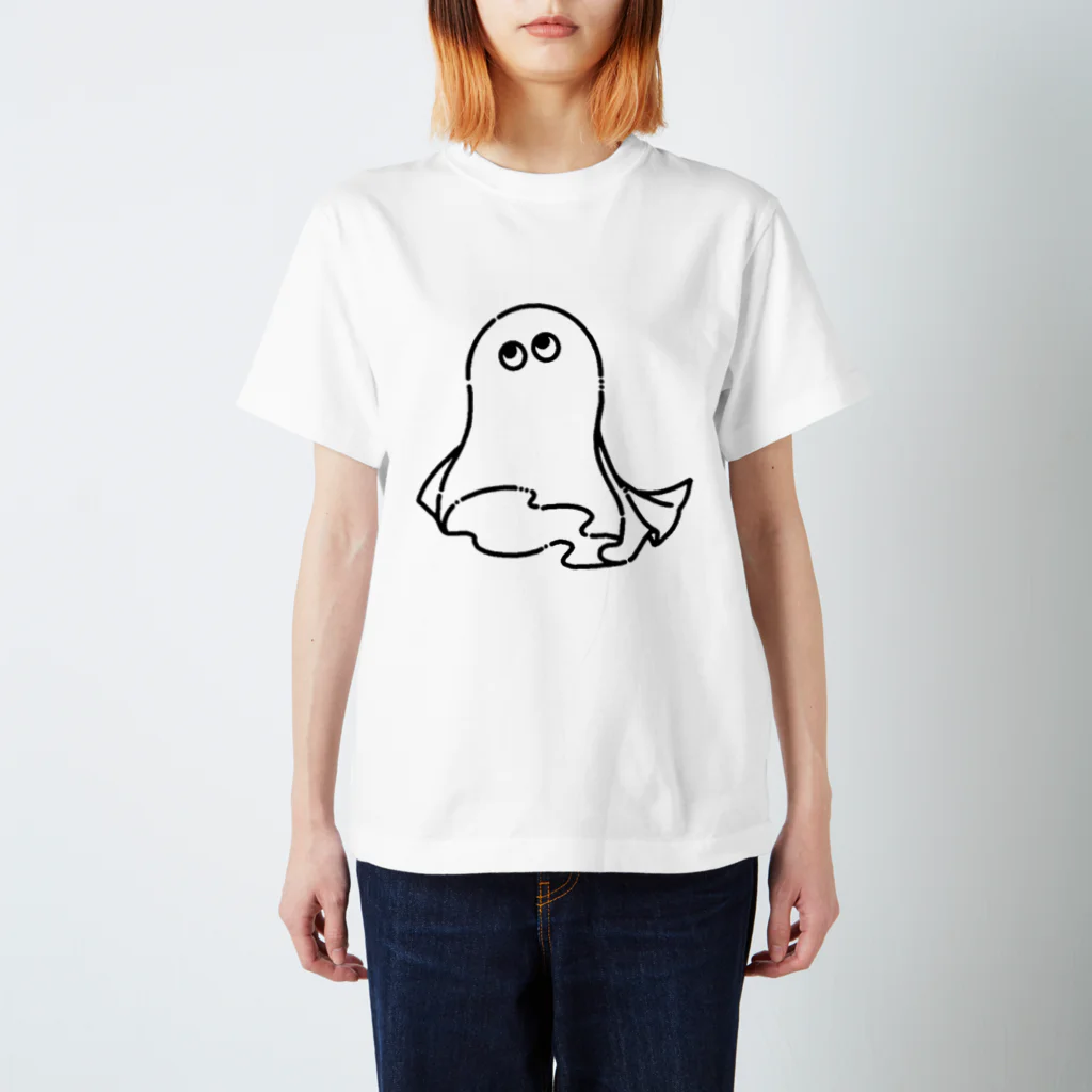 ヤング＿テキのおばけ（黒） スタンダードTシャツ