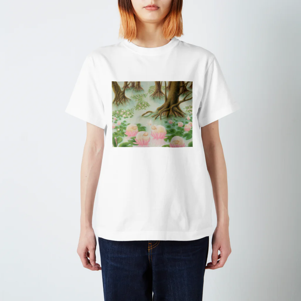 ひつじ好きのみそうギャラリーの羊蓮花と羊精 Regular Fit T-Shirt