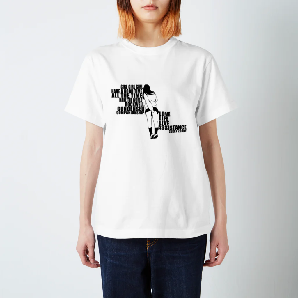 zukkyzukkyのGIRL GIRL GIRL スタンダードTシャツ