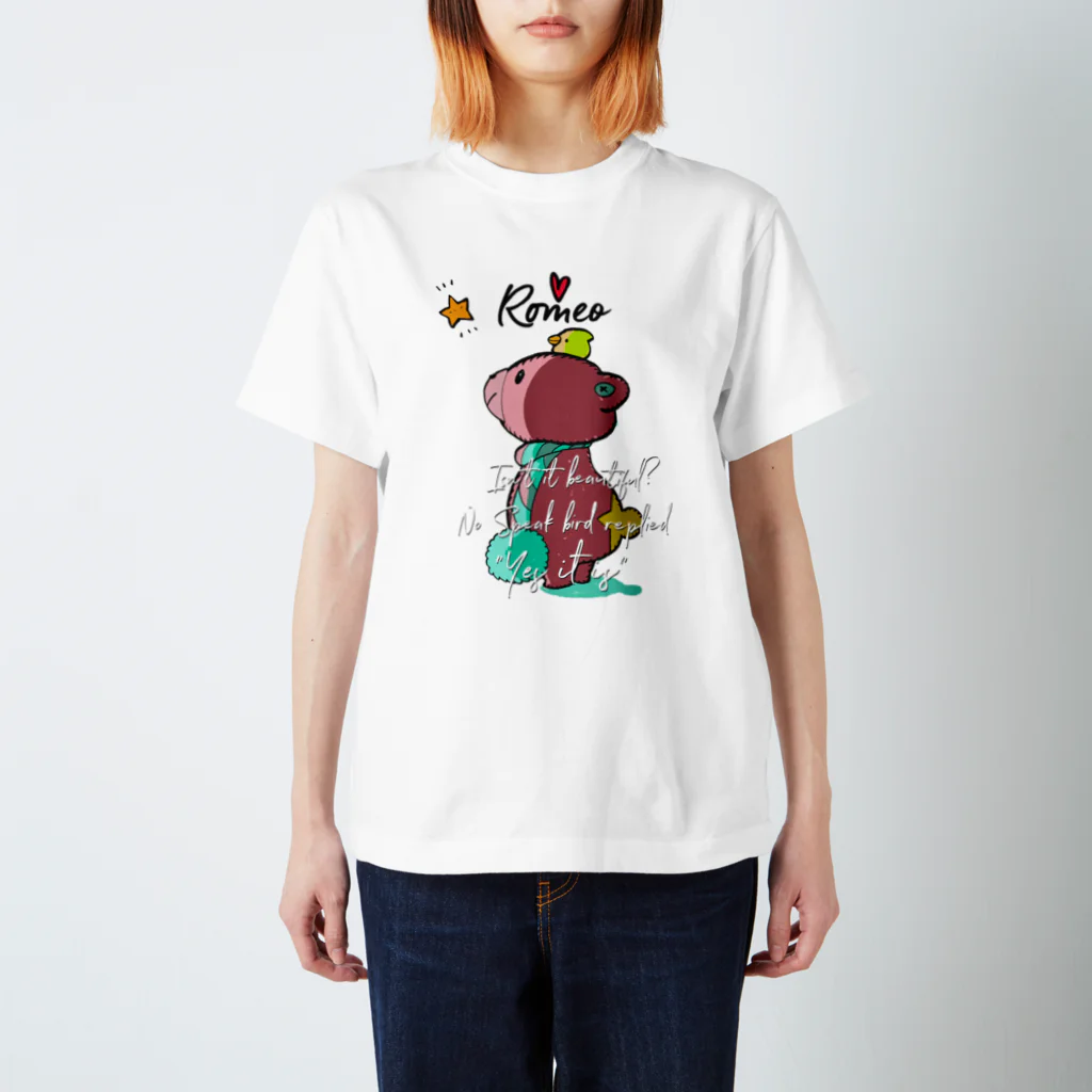 SHOP ROMEO　のRomeo kuma-chan スタンダードTシャツ