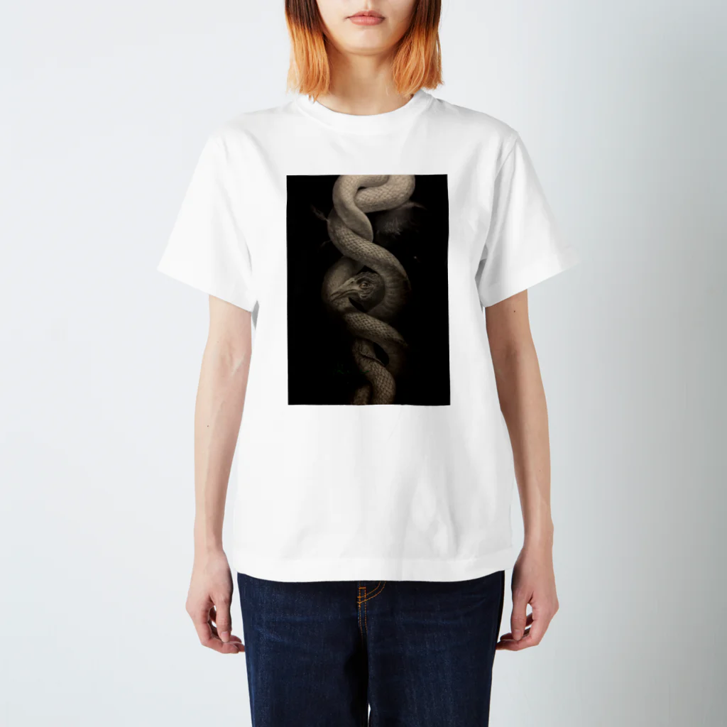 REYのREY 絵画シリーズ　蛇 Regular Fit T-Shirt