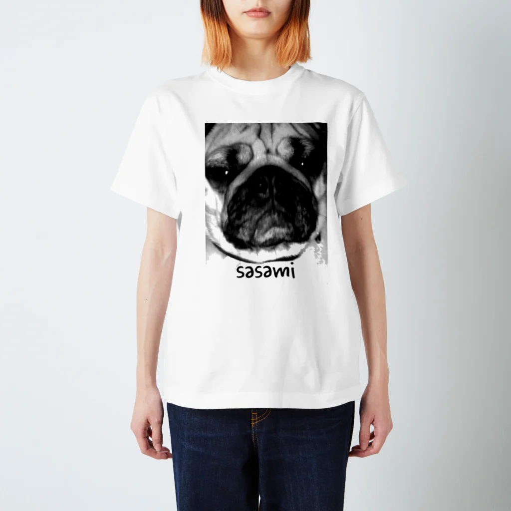 sasami-onchanのPUGシリーズ Regular Fit T-Shirt