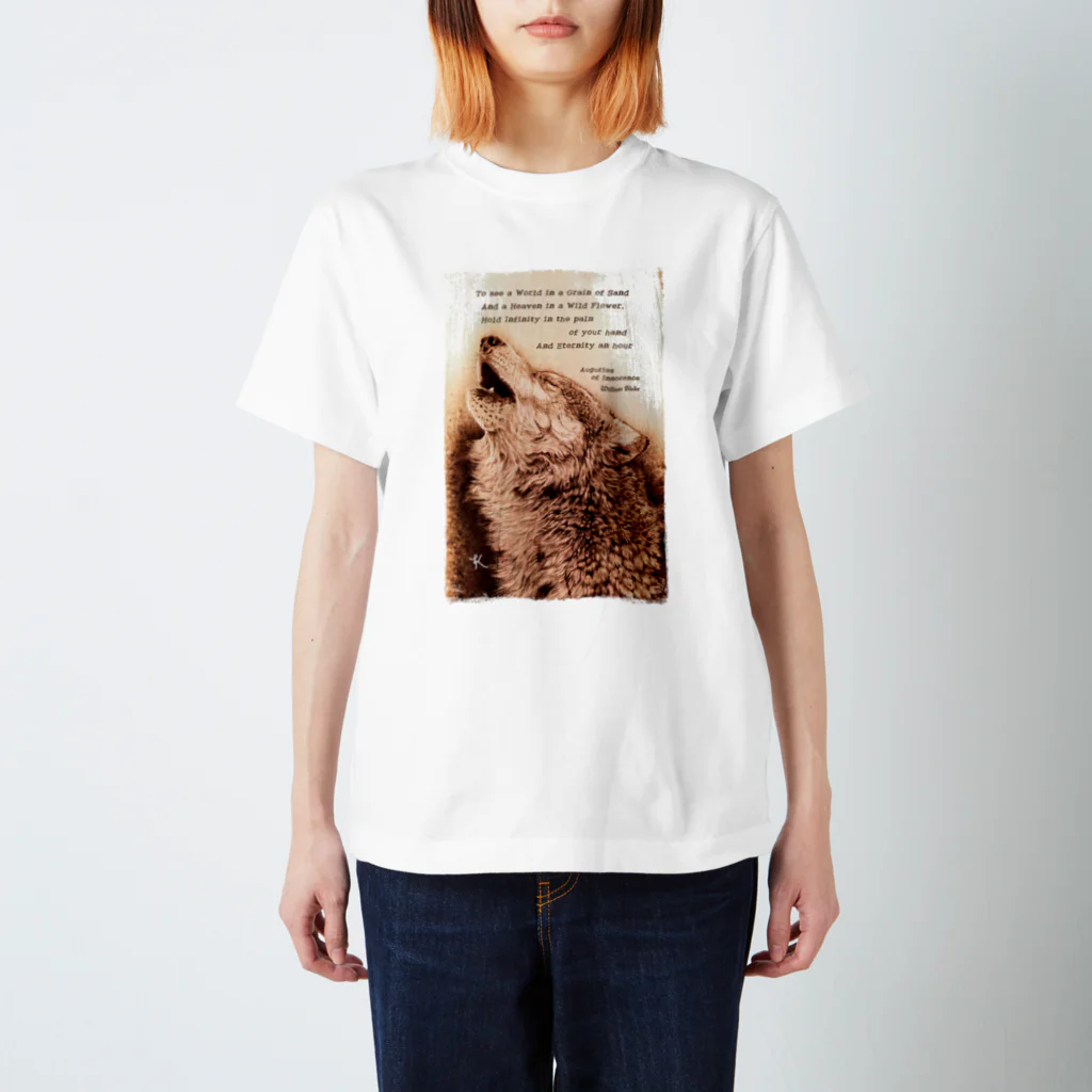 nature boxのhowling wolf スタンダードTシャツ