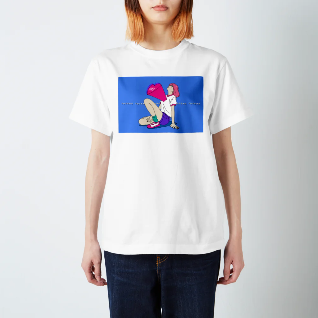 ねこぜもんのTOTEMO SUKI フロントプリント Regular Fit T-Shirt