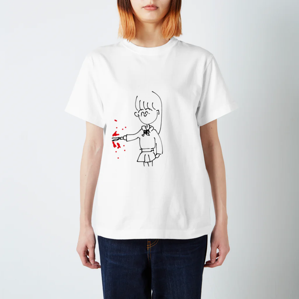 おみおみのおみせのチョユリに殺ってもらいましょう。 スタンダードTシャツ