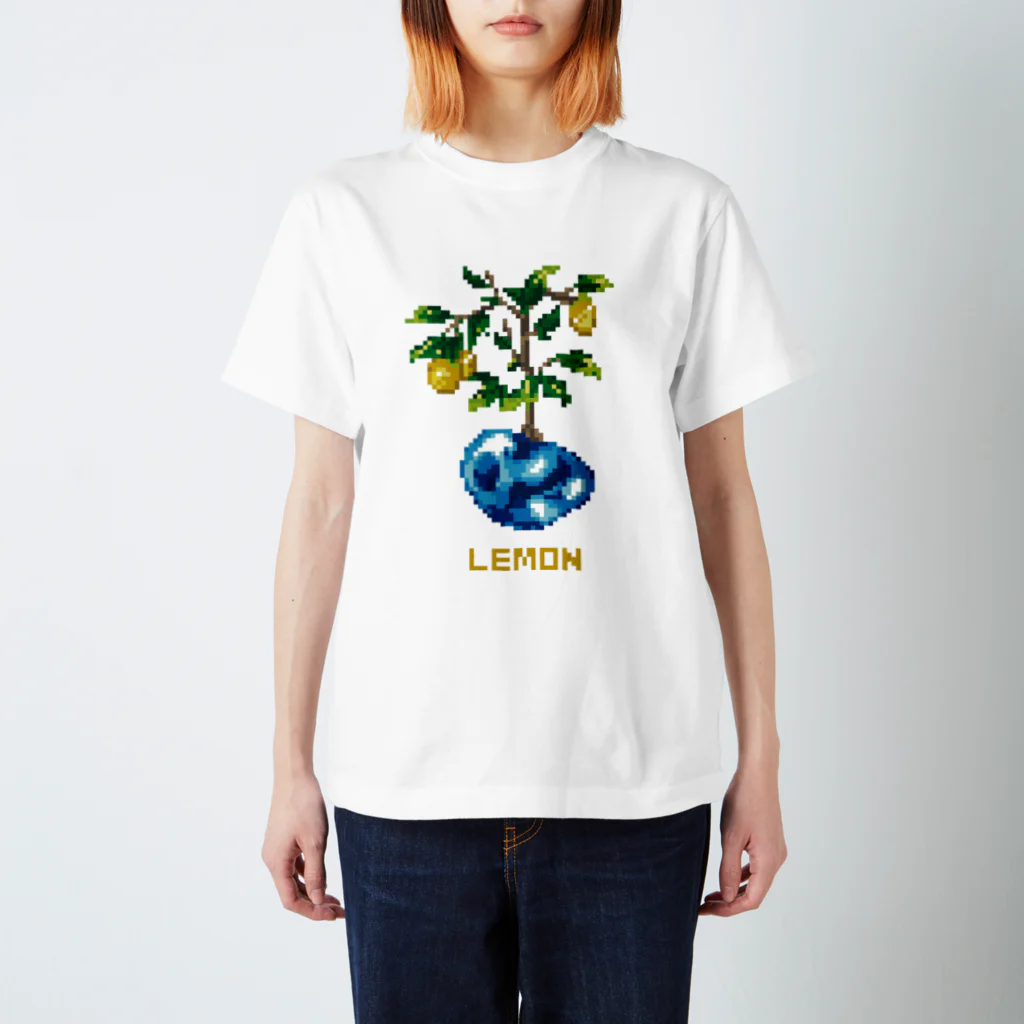 芹石せいじの鉱石×植物ドット　レモン Regular Fit T-Shirt