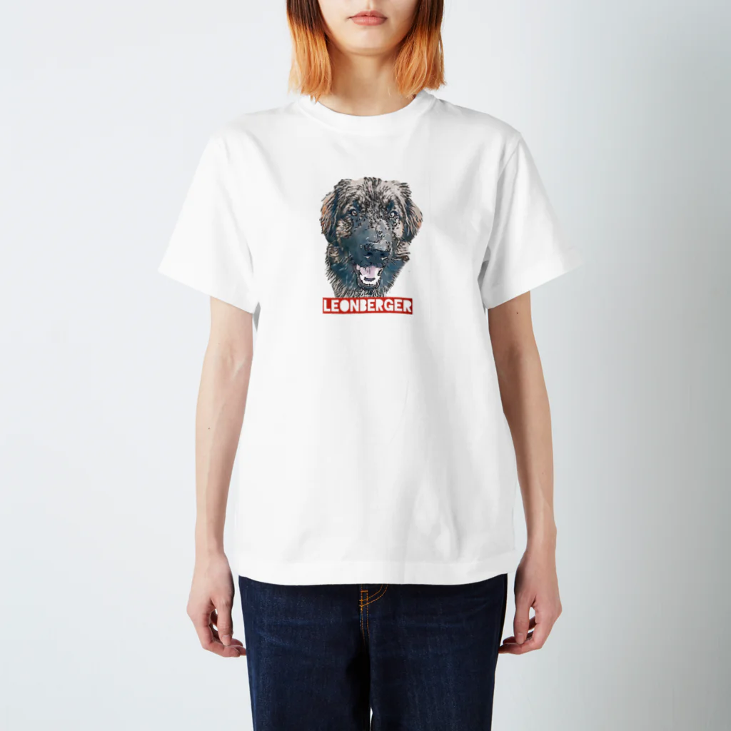 HONEY-QのBig smile レオンベルガー  Regular Fit T-Shirt