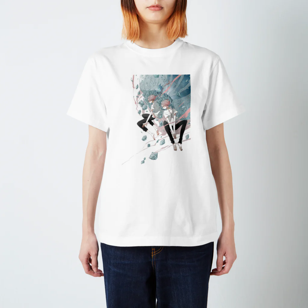 BLUEの崩壊の紡ぎ Regular Fit T-Shirt