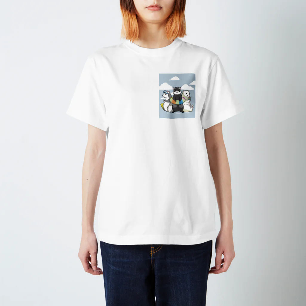 Tomomi Matsumotoのフェレットとも家 スタンダードTシャツ