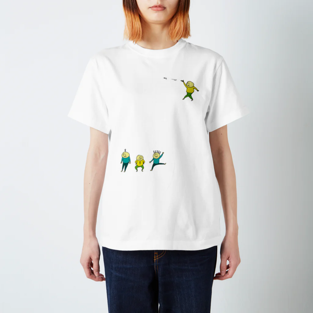 のたのあたまにす付いてるよ（カラー） スタンダードTシャツ