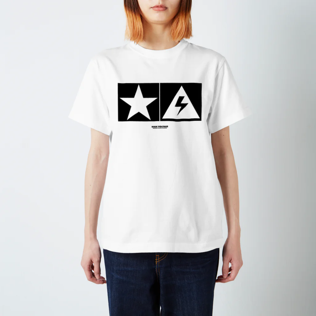 ミサ⚠️イルのthunder and star 白 Regular Fit T-Shirt