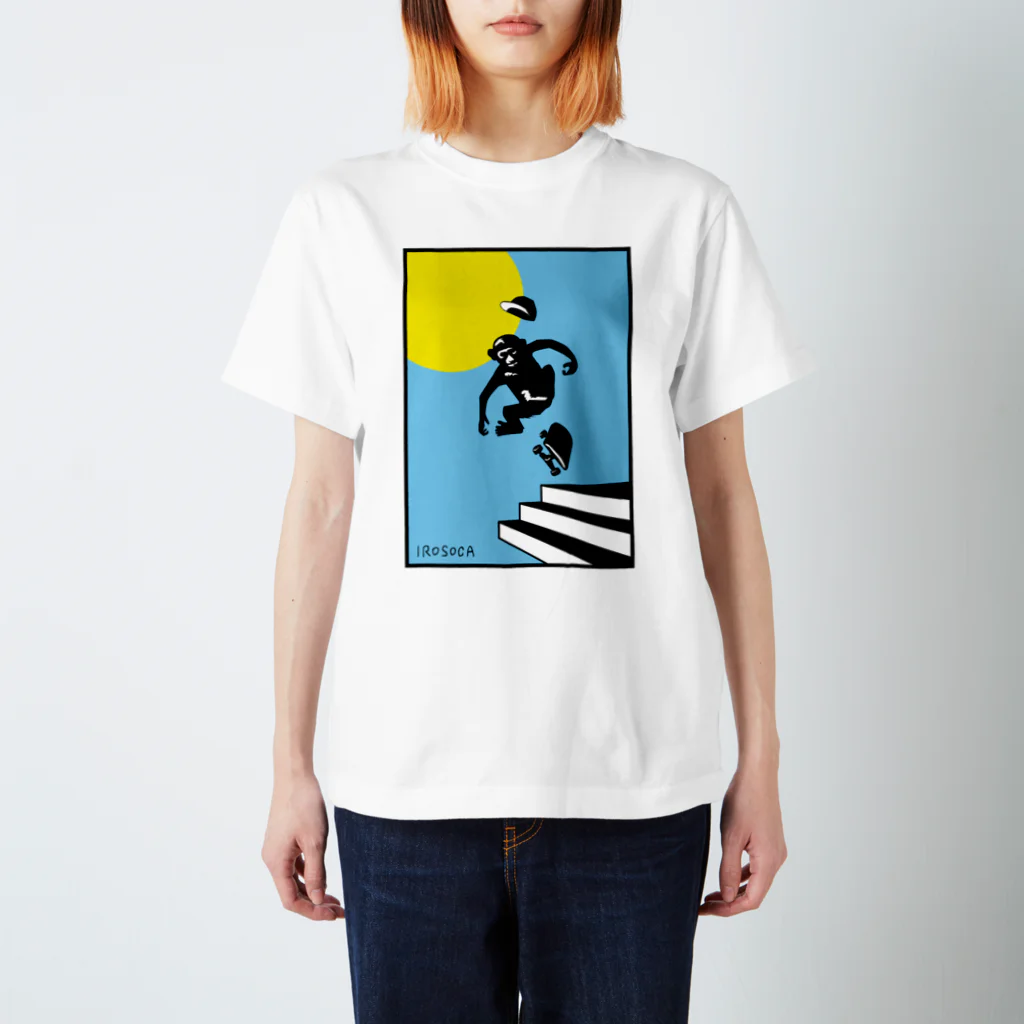 irosocagoodsのMonky SK8 スタンダードTシャツ