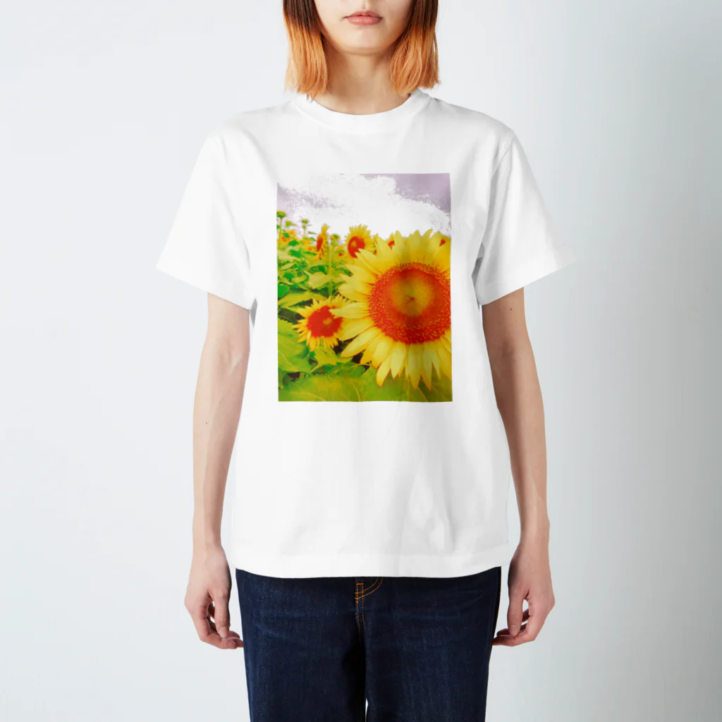 manamiのひまわり Regular Fit T-Shirt