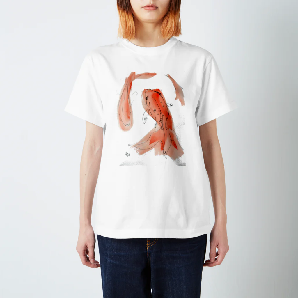 Gallery 大夢の金魚イラスト スタンダードTシャツ