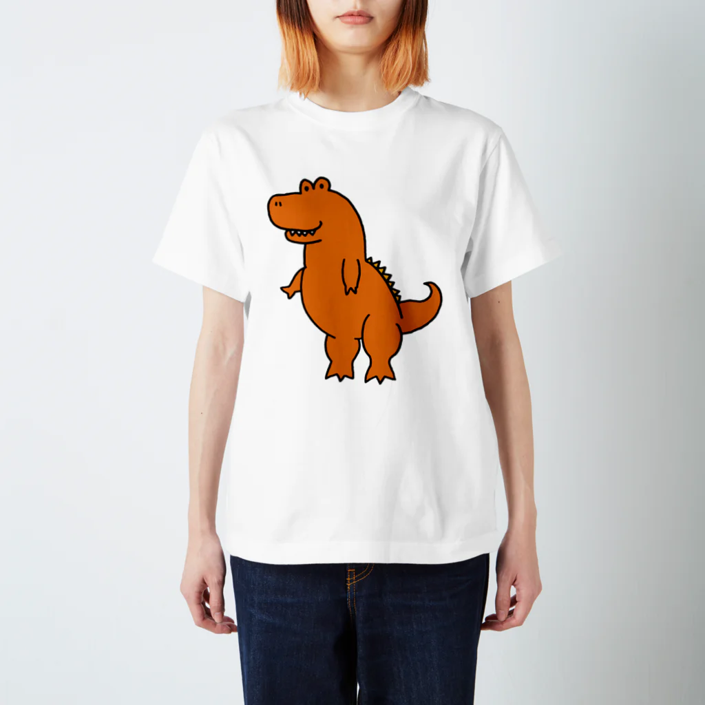 ぺちぺち工房 Pechi Pechi Atelierのティラノサウルス Regular Fit T-Shirt