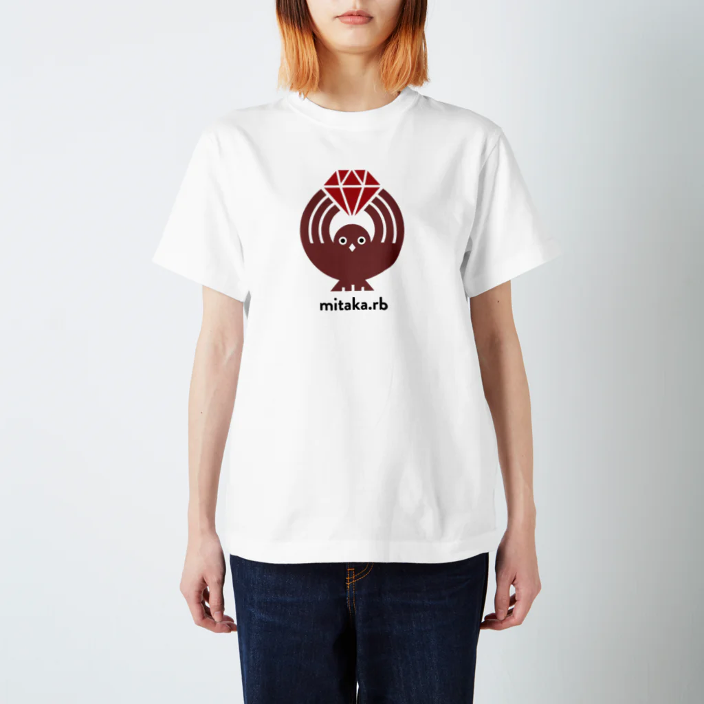 (\( ⁰⊖⁰)/) esaのmitaka.rb スタンダードTシャツ