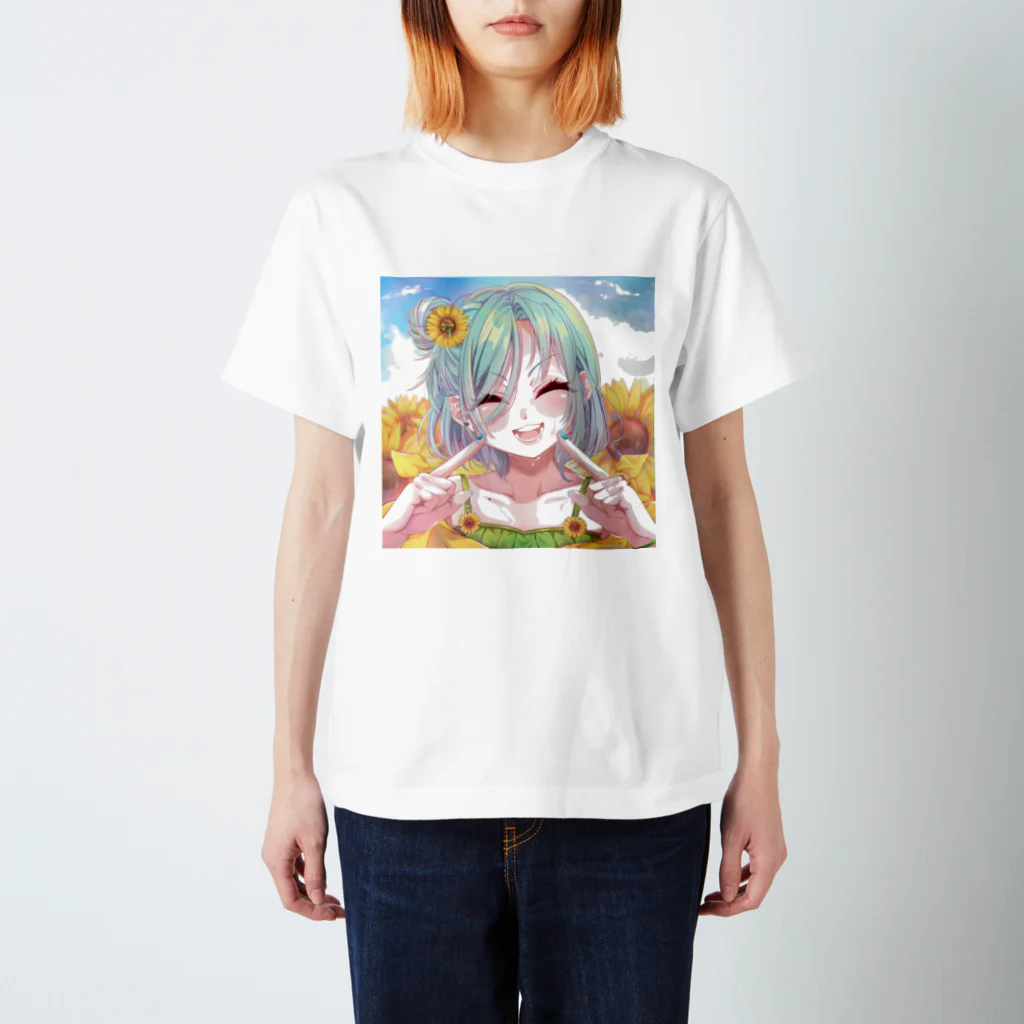 朏らぱんのへやの女の子は笑顔が一番 Regular Fit T-Shirt