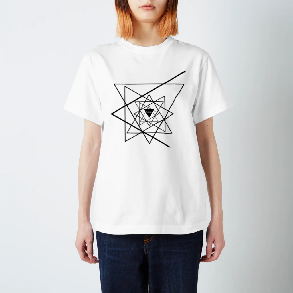 Red Rubber Ballのぐるぐる Triangle Regular Fit T-Shirt