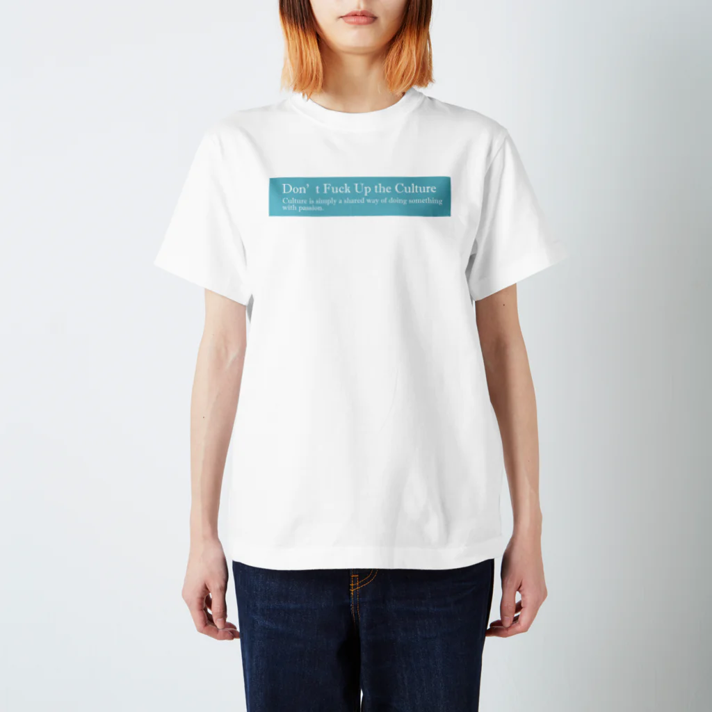 SOFTの Don't fuck up the culture T-Shirt スタンダードTシャツ