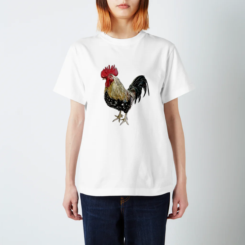 kanako-mikanのカッコイイ鶏 Regular Fit T-Shirt