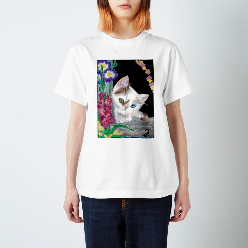 inko_girlfriendのBIRTHDAY WEEK CAT スタンダードTシャツ