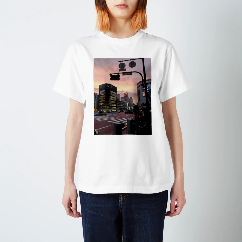 IO-DESIGNの福岡市 天神の交差点 Regular Fit T-Shirt