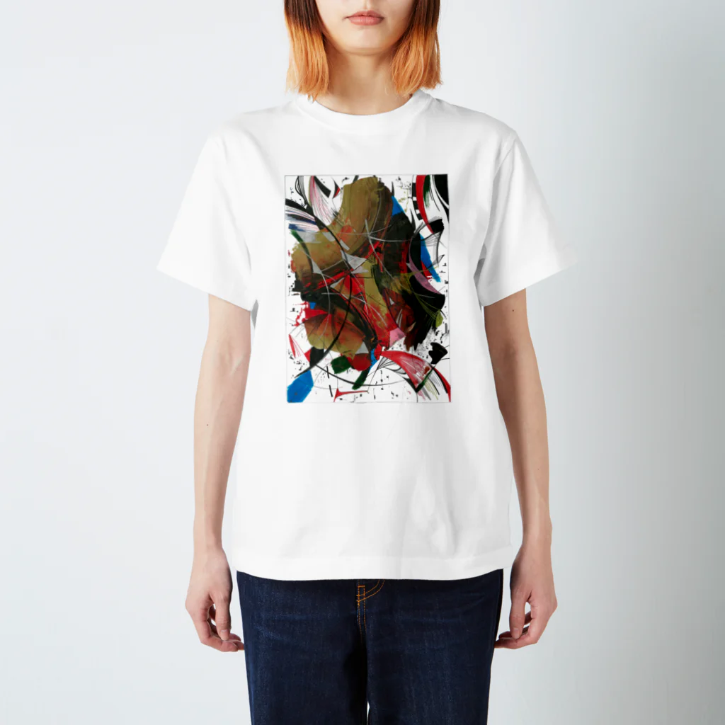 HEARTのHEARTの抽象画 Regular Fit T-Shirt