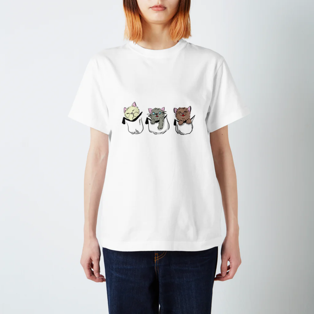 co2@通常攻撃が全体攻撃で二回攻撃のココスは好きですかの猫の3兄弟 Regular Fit T-Shirt