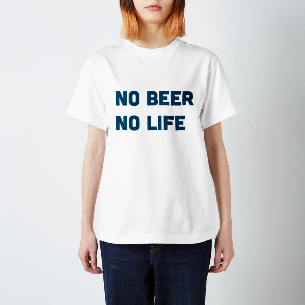 mustachesのNO BEER  NO LIFE Regular Fit T-Shirt