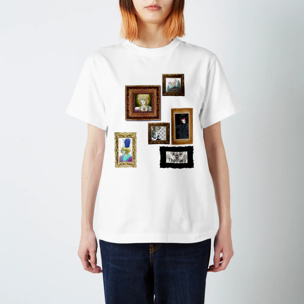 Alice Thamakyの有須宮家肖像画柄 スタンダードTシャツ