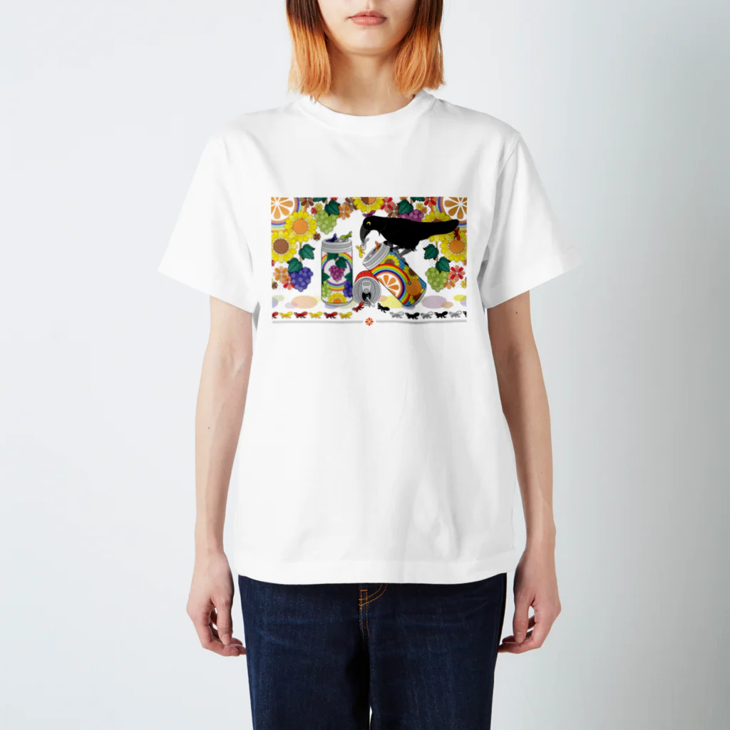 ねことりむし★CAT BIRD INSECTのCOLORFUL ANT（remake） スタンダードTシャツ