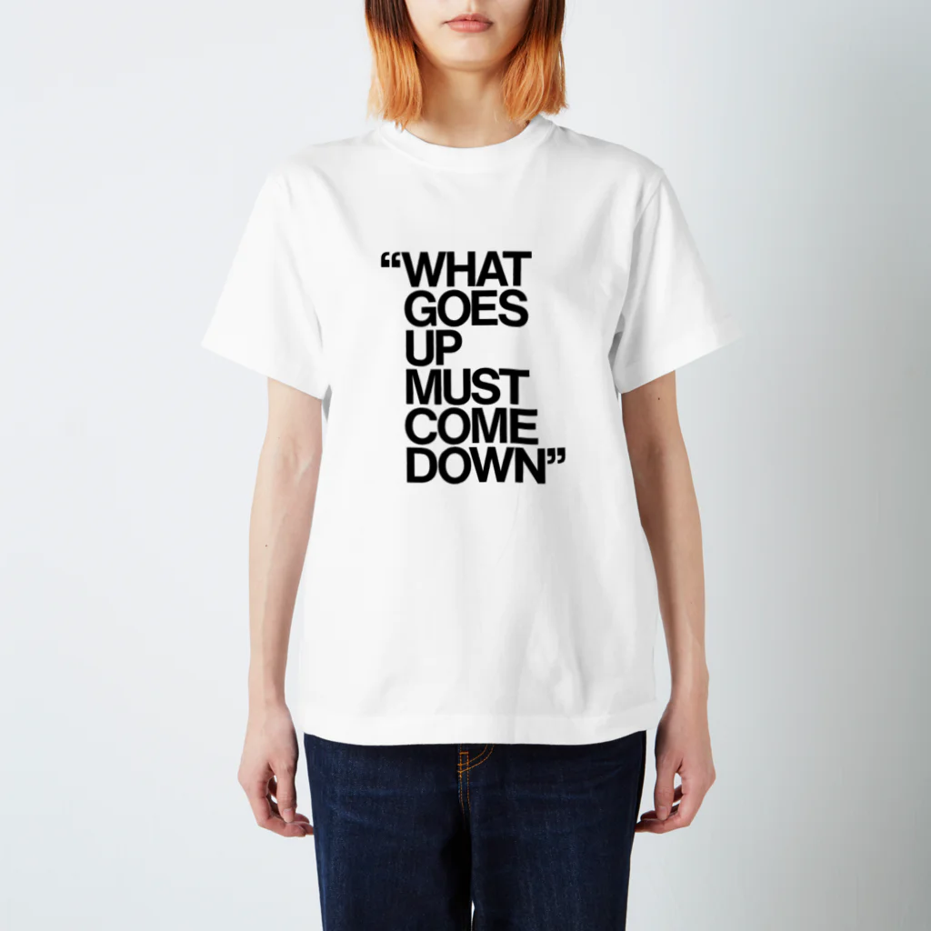 WGUMCDの上がったら落ちる スタンダードTシャツ