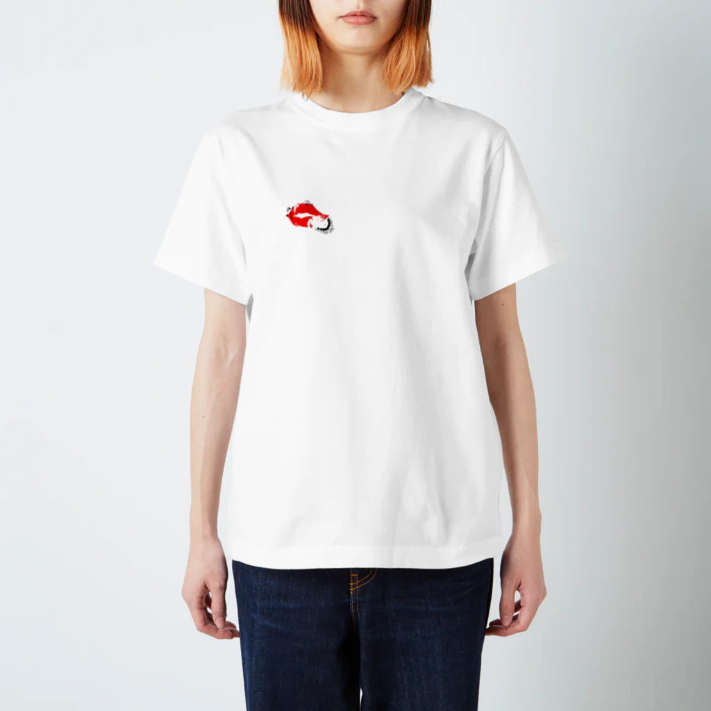 IROHA_matsuのガジガジ白 Regular Fit T-Shirt