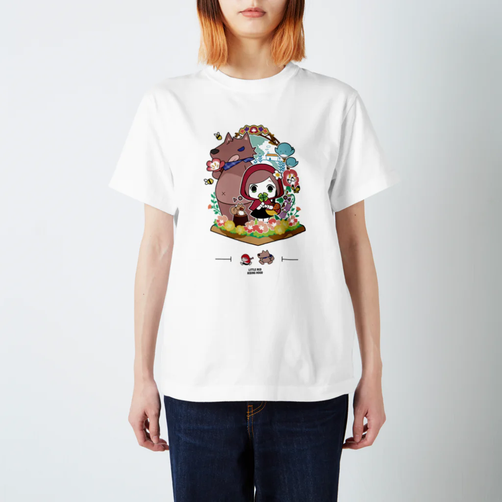 オリジナル雑貨店『ホットドッグ』の『赤ずきんちゃん』　Tシャツ　オリジナルデザインTシャツ Regular Fit T-Shirt