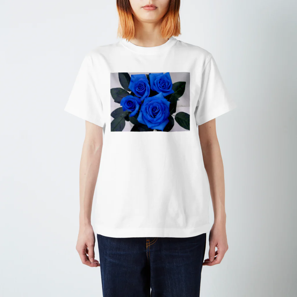 0608knynの青薔薇 Regular Fit T-Shirt