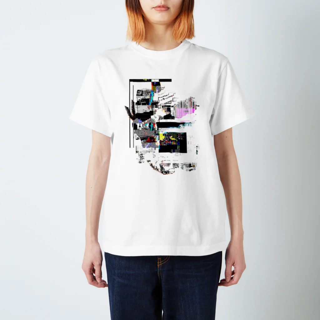 Netochkaのカラフルな_グリッチが_かわいい Regular Fit T-Shirt