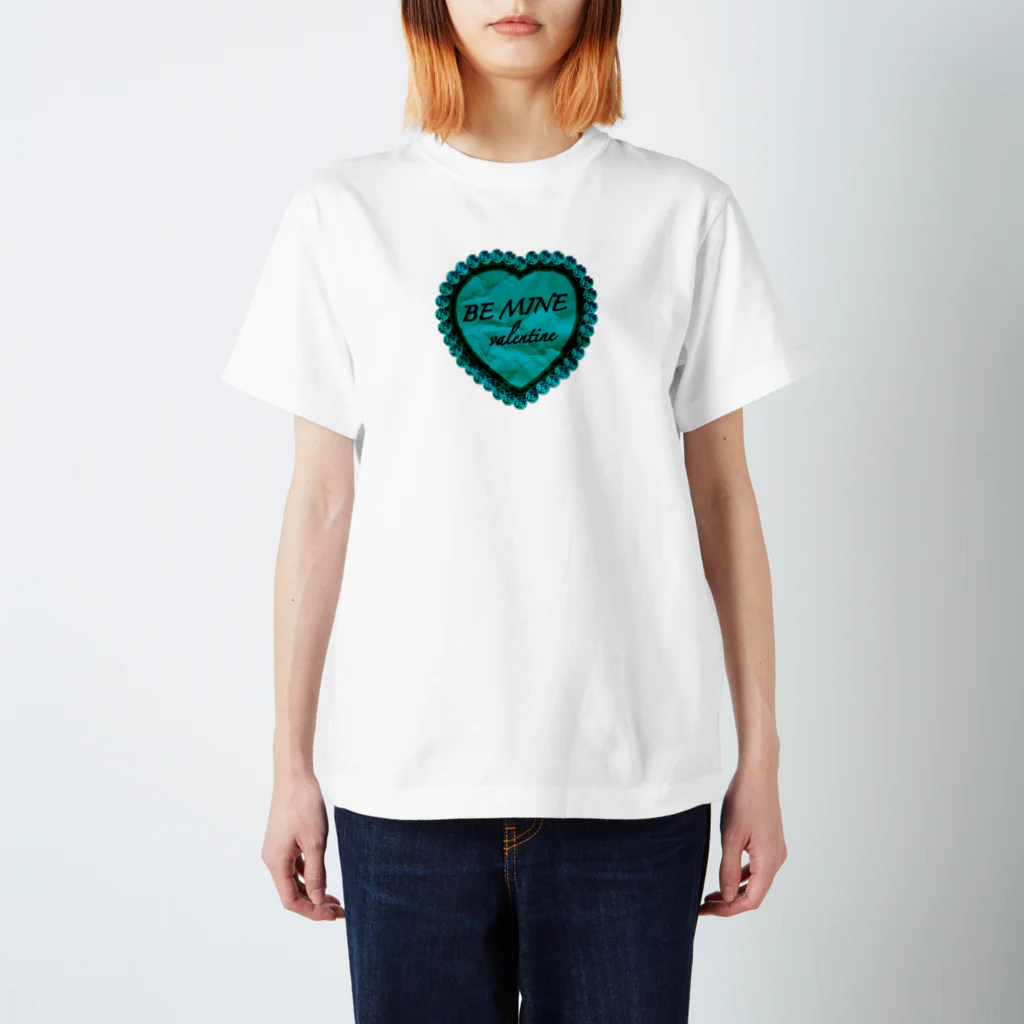 valentineのBE MINE valentine green Regular Fit T-Shirt