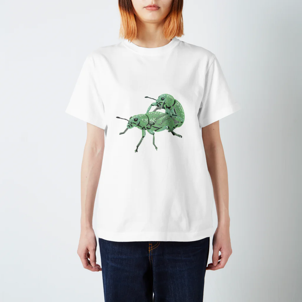 さちこの生物雑貨の無言のコフキゾウムシ Regular Fit T-Shirt