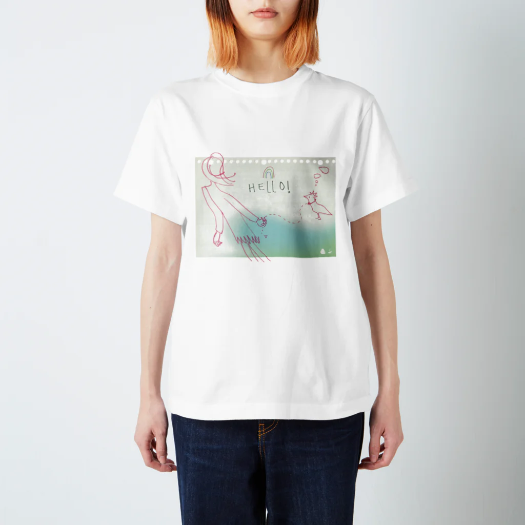 fDESIGNのfm_10_HELLO! スタンダードTシャツ