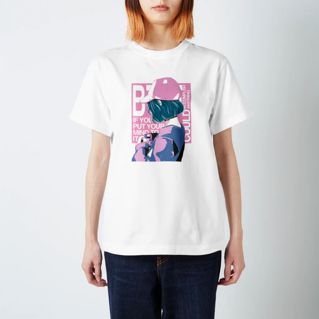 homareのキャップgirl Regular Fit T-Shirt