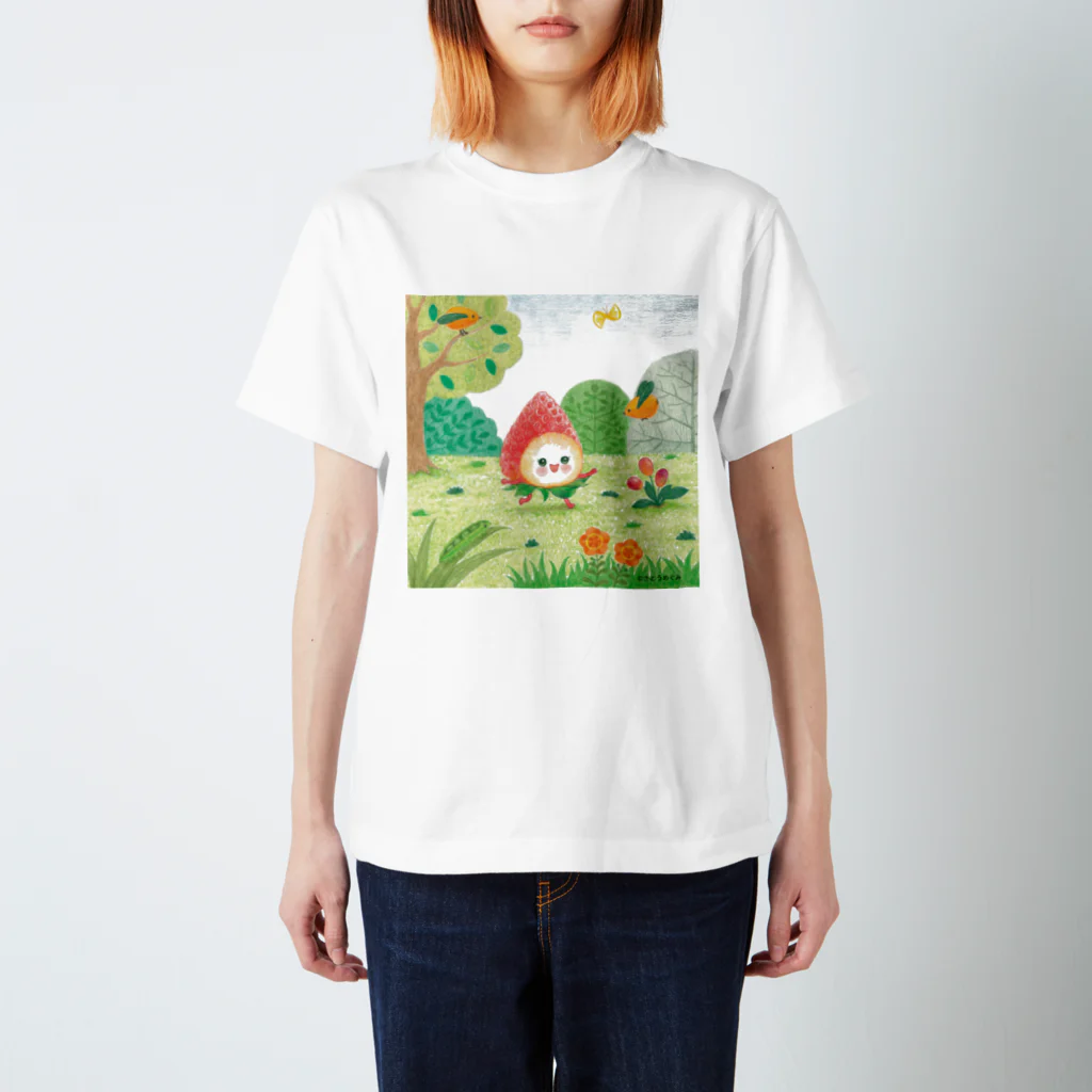 さとうめぐみ絵本グッズのいちごちゃん スタンダードTシャツ