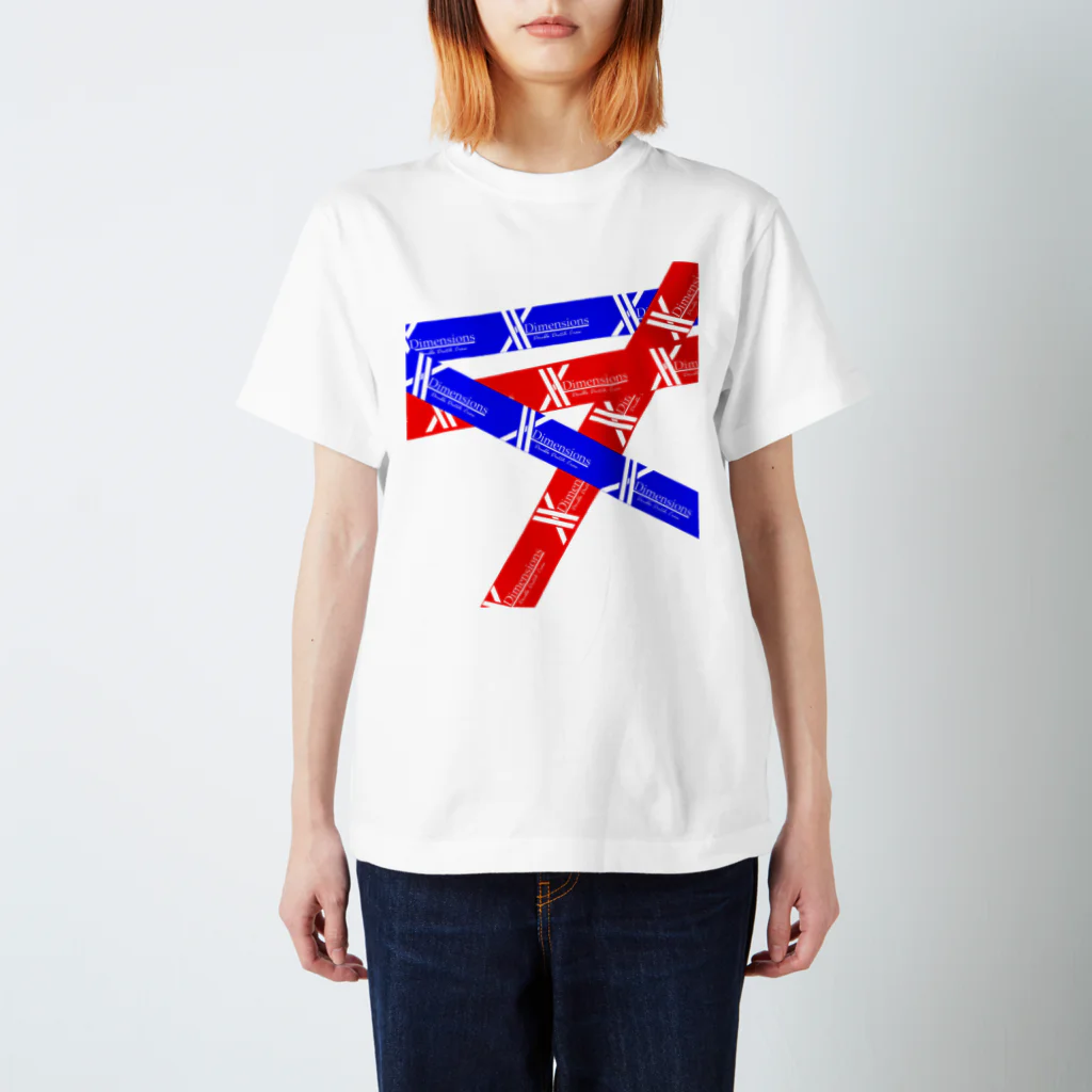 X-Dimensions team goodsのred&blue 03 スタンダードTシャツ