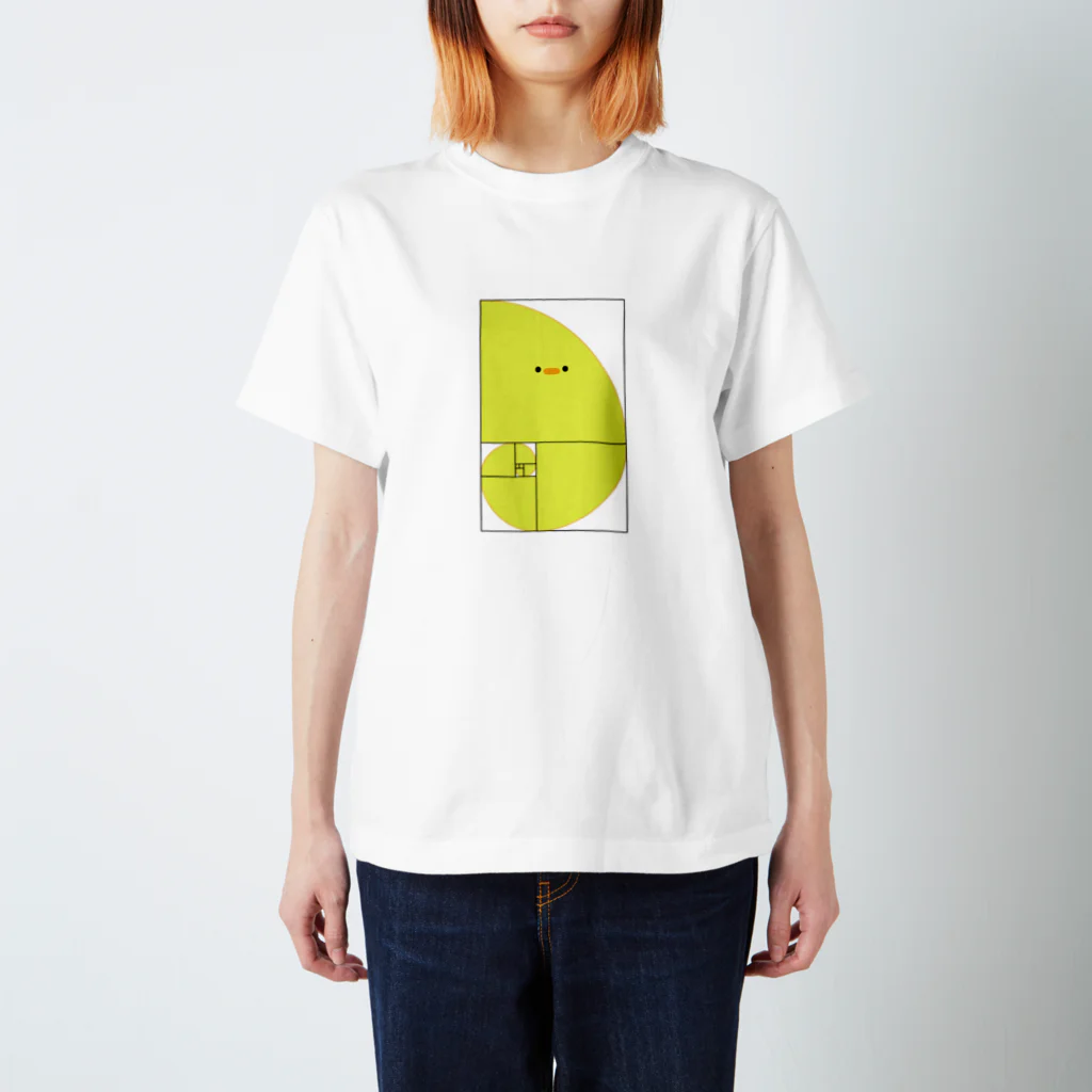 ぷにおもちSHOPのフィボナッチーヨ(文字なし) スタンダードTシャツ