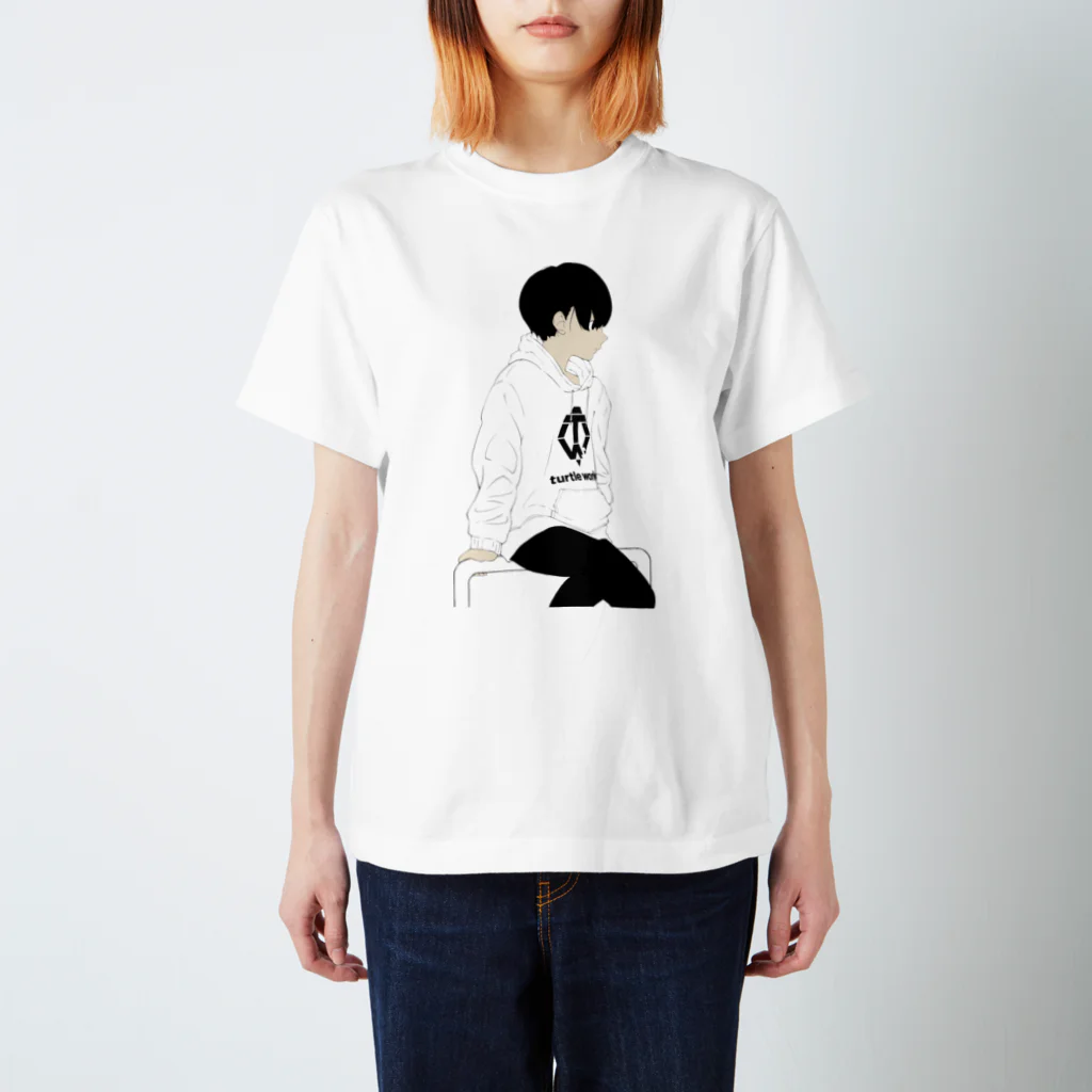 つゆけんのショップのTWsパーカーの女の子 スタンダードTシャツ