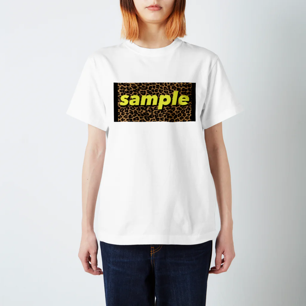 neko_otoko999のsample ヒョウ柄 Regular Fit T-Shirt